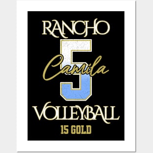 Camila #5 Rancho VB (15 Gold) - Black Posters and Art